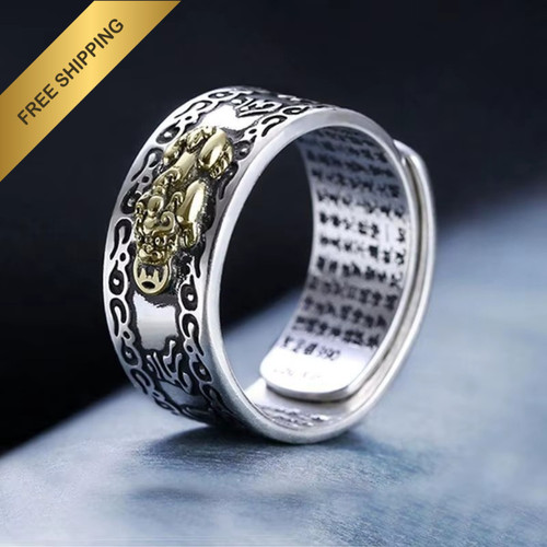 Anello regolabile feng shui - anello,