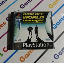 PS1 KICK OFF WORLD MANAGER ITALIANO PLAYSTATION 1 COMPLETO EU DISCO COME NUOVO 