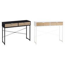 HOMCOM Consolle Moderna con 2 Cassetti in Metallo Tavolo per ingresso