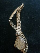 Orologio da polso da donna placcato oro con movimento meccanico marca Rotary