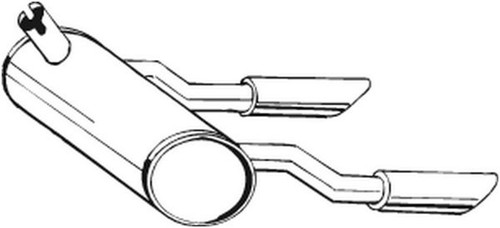 Silenziatore posteriore bosal - silenziatore,