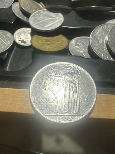 100 lire 1968 - lire, "minerva"