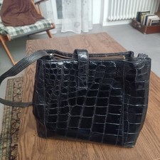 Women's Black Leather Tote Bag