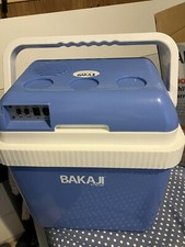 Bakaji 02828469 Frigorifero Elettrico - 24L, Azzurro e Bianco