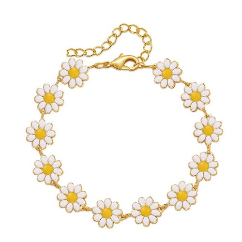 Bracciale smalto fiore - bracciale,