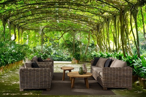 Salotto rattan naturale - rattan,