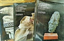 LOTTO IN 3 VOLUMI "LA SCULTURA A GENOVA E IN LIGURIA" - CASSA RISPARMIO GENOVA