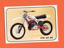 MOTO SPORT PANINI 1979 N°263 KTM 250 MC CON VELINA ORIGINALE VEDI FOTO