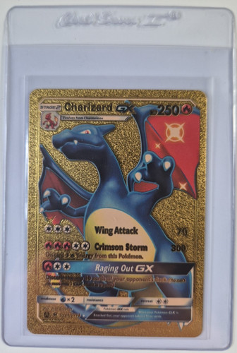 Rara carta gold charizard - carta,