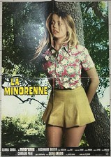 LA MINORENNE Gloria Guida RARO SOGGETTONE ORIGINALE AFFICHE POSTER 1A ED.