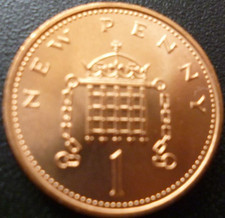 1971 pezzo penny nuovo non - penny,
