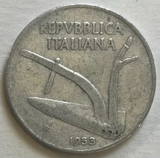 Italy 10 Lire minted 1953 -
