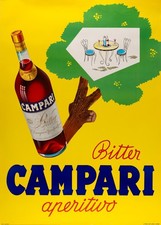 Rolli Milano, c.a. 1950s - BITTER CAMPARI  - Original vintage affiche