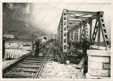 1953 CISMON DEL GRAPPA Valbrenta Primolano Ponte Ferrovia Vicenza Foto 9/16
