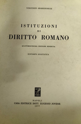Istituzioni diritto romano - di,