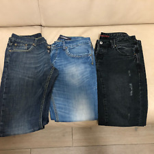 Jeans uomo blu e nero, stock 3 pezzi