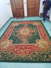 antico tappeto Aubusson Francia primi 900 grande da museo vero