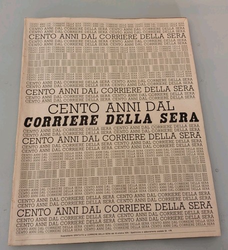 Cento anni dal - anni, della