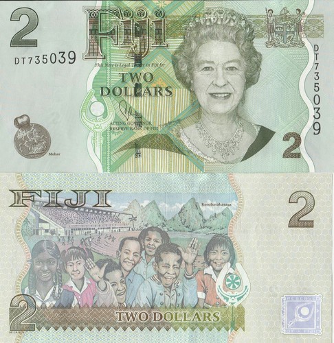 Fiji banconota dollari 2011 - fiji,