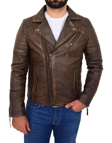 Giacca biker uomo - vera, pelle