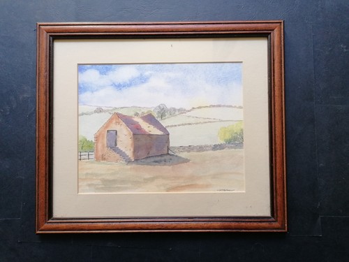 Quadro paesaggio acquerello