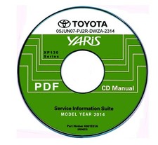 Toyota Yaris 2014-2017 manuale officina workshop manual