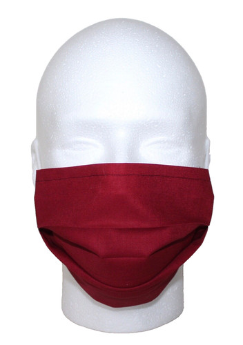 Maroon maschera viso - maroon, ~