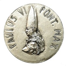 [NC] PAOLO VI MEDAGLIA ARGENTO CONCILIO ECUMENICO VATICANO II 1963