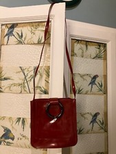 Sequoia Paris piccola borsa a tracolla rossa in vernice