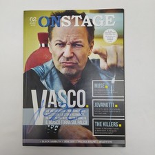 Rivista On stage n. 62 2013 con autografo di Vasco Rossi. Buone condizioni