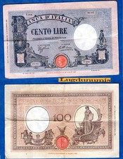 Italie 100 lire 1934 - lire, 17/10/1934