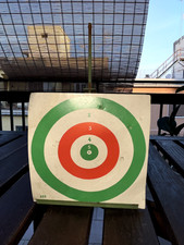 BERSAGLIO VINTAGE CARABINA PIOMBINI/FIOCCHETTI IN METALLO