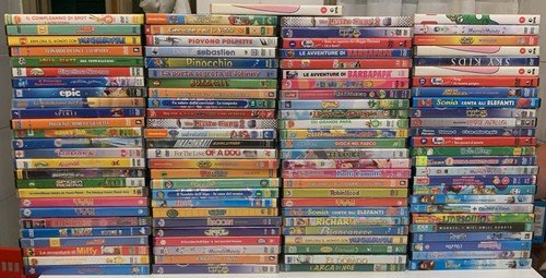 Lotto 105 dvd cartoni animati - lotto,
