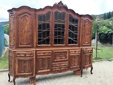 Mobile massiccio in noce per sala cucina soggiorno stile barocco piemontese