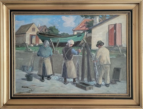 Dipinto olio axel hansen - olio.,