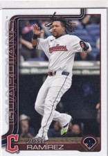Topps MLB Baseball Serie 1 2025 n. 77 Guardiani Jose Ramirez