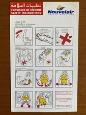 Nouvelair MD-80 safety card