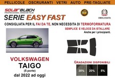 Pellicole Oscuranti Vetri Pre Tagliate VW TAIGO 5p 2022... Kit POSTERIORE EF