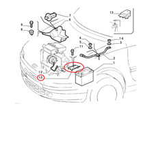 STAFFA SUPPORTO BATTERIA FIAT