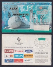 Biglietto Finale Coppa Champions League 1996 Ajax /Juventus Stadio Olimpico Roma