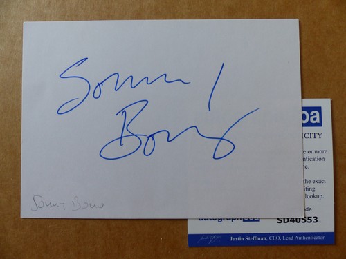 Sonny bono autografo firmato - bono,