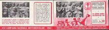9042) SANITA', CROCE ROSSA,  LIBRETTO CAMPAGNA ANTITUBERCOLARE 1962 COMPLETO.
