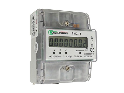 Contatore energia trifase con