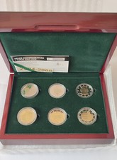 Cofanetto 2 euro Lussemburgo proof fondo specchio 2004 - 2008 