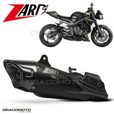 STREET TRIPLE 765 TRIUMPH 2020 2021 ZARD Scarico Nero Omologato CC ZTP095S10S...