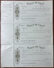 1920s Vintage Banco De Chile