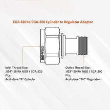 Adattatore bombola gas