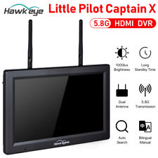 Hawkeye Little Pilot Captain X DVR FPV Monitor 5.8G 96CH 10.2 pollici doppio ricevitore