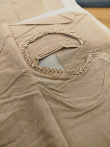 Collant beige aperto - aperto, cavallo