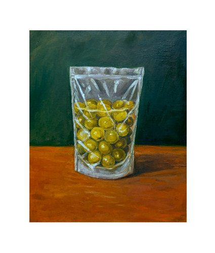 Barattolo vetro olive verdi